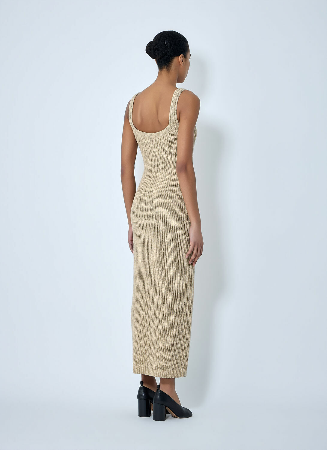 Khaite Lex Ribbed-Knit Maxi Dress