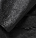 SAINT LAURENT - Slim-Fit Leather Blazer - Black