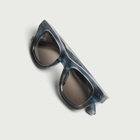 Bottega Veneta Eyewear Men's Bottega Veneta BV1486S Bold Ribbon Stud Sunglasses in Blue/Brown