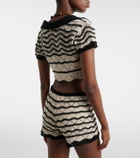 Bananhot Kim crochet cotton-blend shorts
