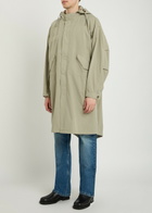 A.P.C. Hooded Cotton Parka Coat Khaki