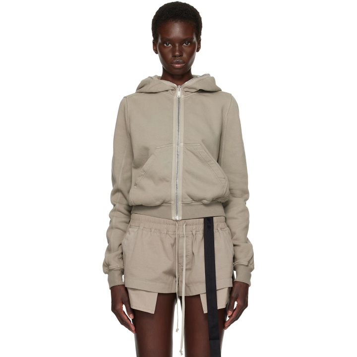 Photo: Rick Owens DRKSHDW Gray Tower Small Hoodie