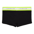 Calvin Klein Underwear Black and Yellow Hazard Micro Low-Rise Boxer Briefs