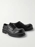 Bottega Veneta - Helium Leather Derby Shoes - Black