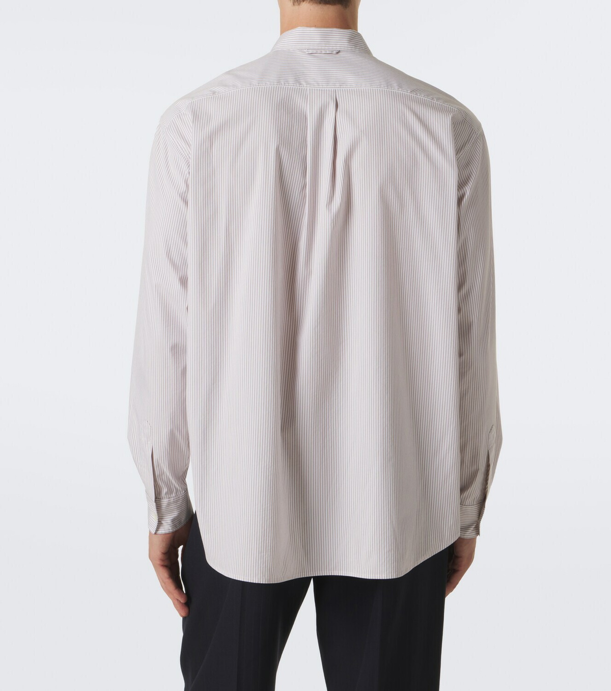 The Row Vanja striped cotton shirt