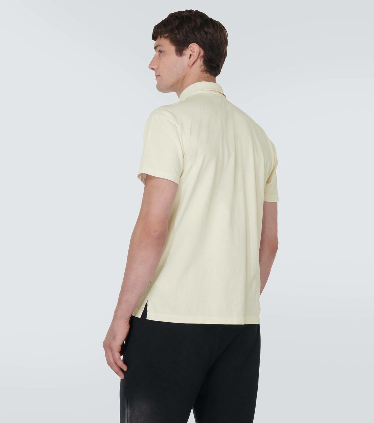 Les Tien Cotton piqué polo top