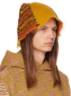 Marni Orange Striped Hat