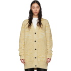 Jil Sander Yellow Jil Sanderand Check Motif Cardigan