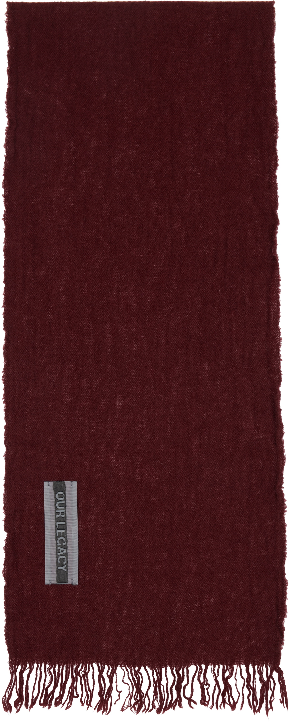 OUR LEGACY Burgundy Cottage Scarf Our Legacy