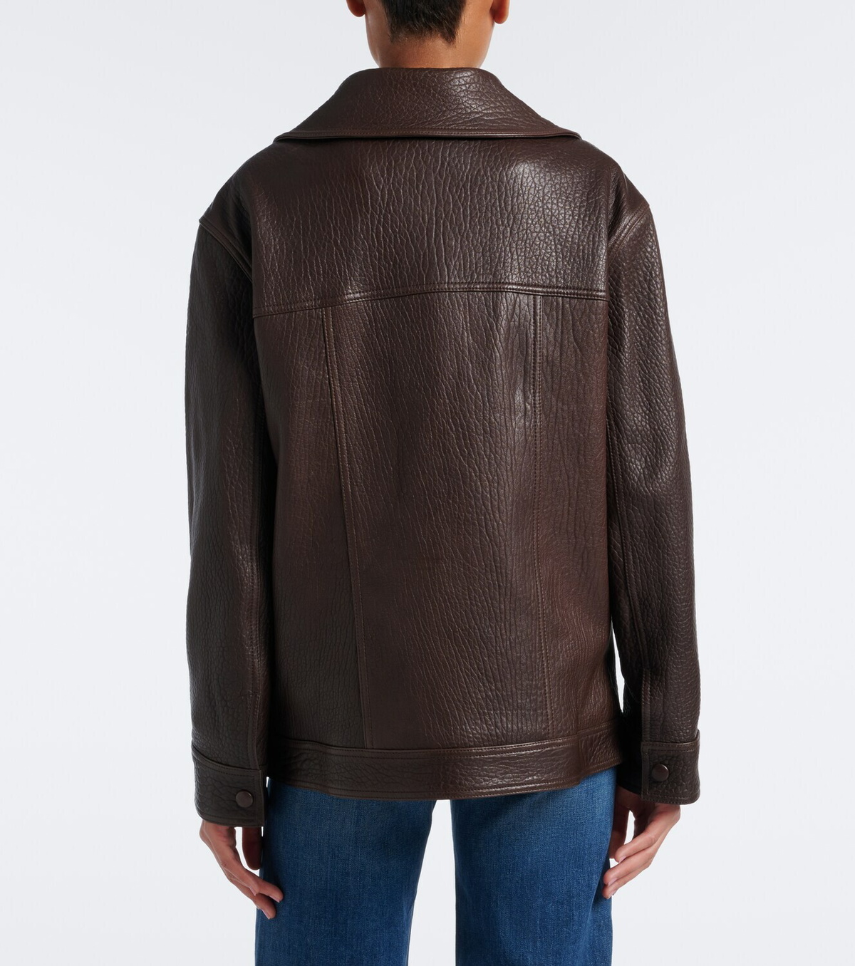 Veronica Beard Silversmith leather jacket