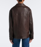 Veronica Beard Silversmith leather jacket