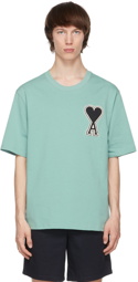 AMI Alexandre Mattiussi SSENSE Exclusive Green Ami De Coeur T-Shirt