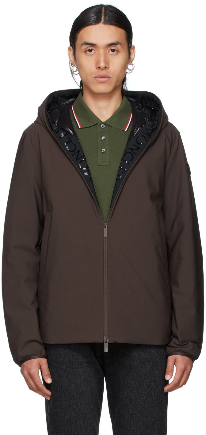 MONCLER モンクレール ダウンジャケット LIORET サイズ0 Moncler Brown Down Lioret Jacket Moncler