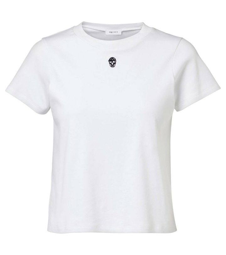 Photo: Alexander McQueen Skull cropped cotton T-shirt