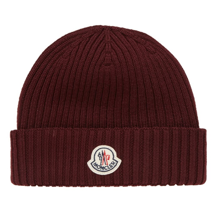 Photo: Moncler Berretto Basic Ribbed Beanie