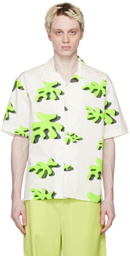 Bonsai White Printed Shirt