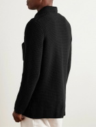 Anderson & Sheppard - Merino Wool and Cashmere-Blend Cardigan - Black