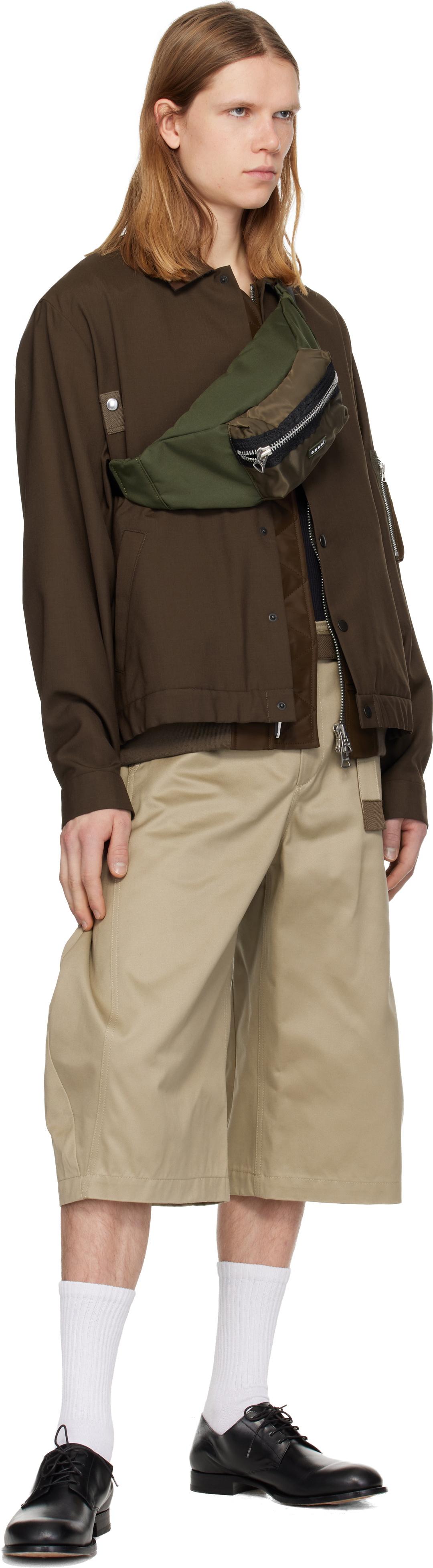 バッグ sacai s Kinchaku / Nylon Twill-B/KHAKI sacai(サカイ) 「s Kinchaku Nylon Twill」巾着型ナイロンバッグ24