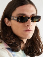 Palm Angels - Lala Rectangular-Frame Tortoiseshell Acetate Sunglasses