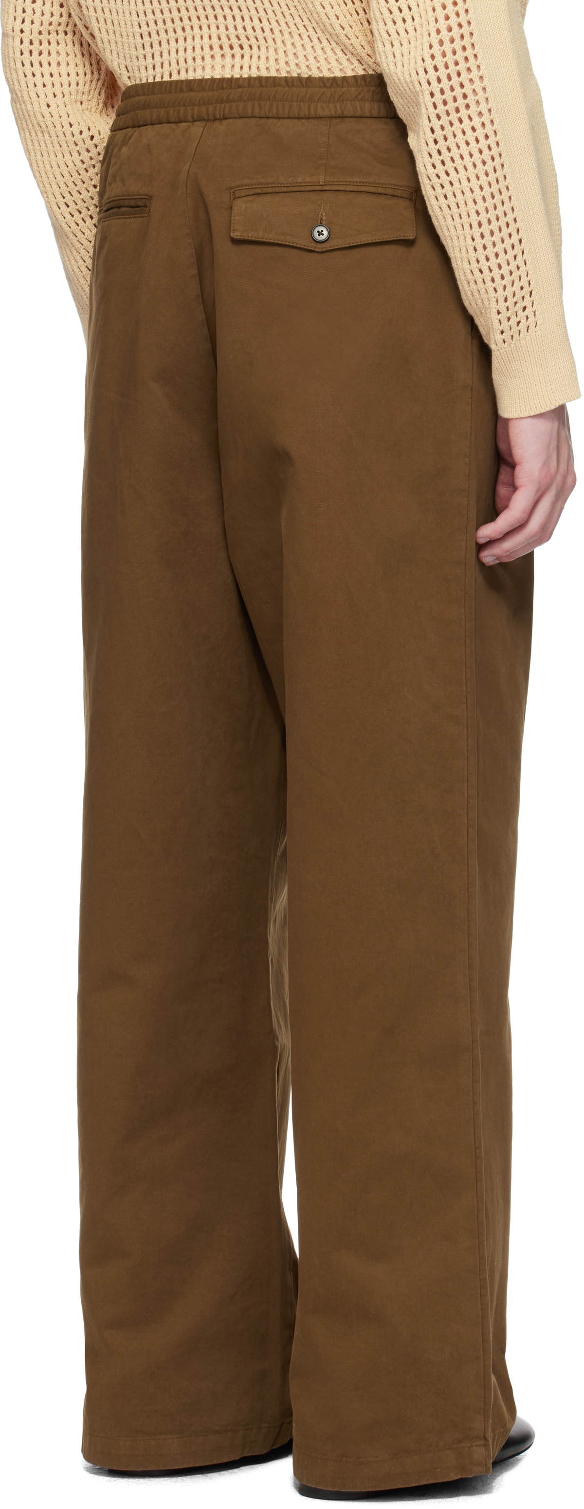 CMMN SWDN Brown Chico Elasticated Trousers