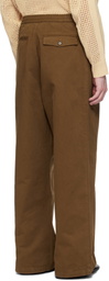 CMMN SWDN Brown Chico Elasticated Trousers