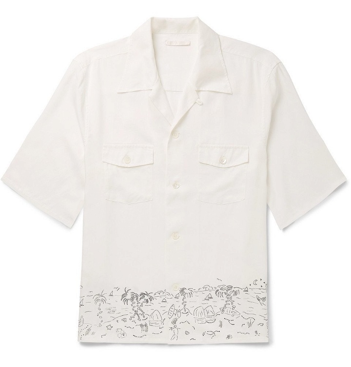 Photo: Our Legacy - P.X. Camp-Collar Printed Lyocell Shirt - Men - White