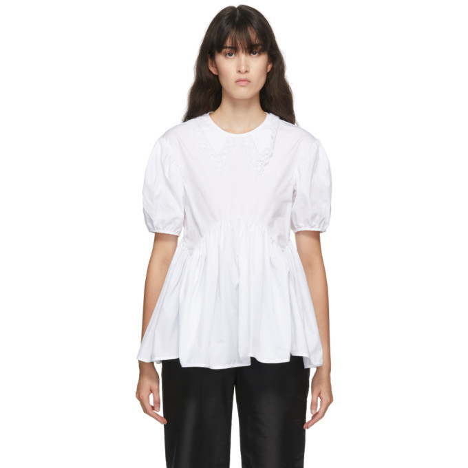 Cecilie Bahnsen White Mie Blouse Cecilie Bahnsen