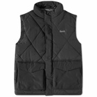 Foret Men's Glacier Puffer Vest in Black