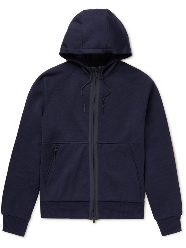 Photo: Ermenegildo Zegna - Jersey Zip-Up Hoodie - Blue