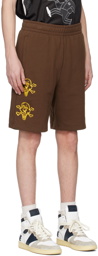 ICECREAM Brown Cones & Bones Shorts