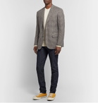 Freemans Sporting Club - Brown Slim-Fit Houndstooth Wool and Silk-Blend Blazer - Brown