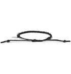 Paul Smith - Friendship Waxed Cotton and Silver-Tone Bracelet - Black