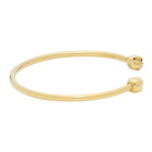 Alexander McQueen Gold Twin Skull Bracelet