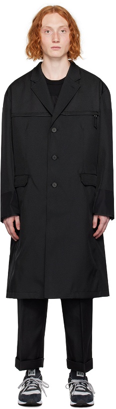 Photo: Comme des Garçons Homme Black Paneled Coat