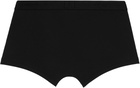 Sunspel Three-Pack Black Stretch Cotton Boxer Briefs