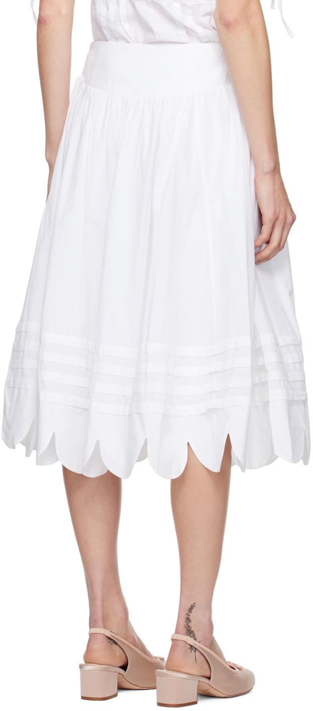 【関税込み】Sandy Liang グリーン Emolga ミディアムスカート Green Emolga Midi Skirt by Sandy Liang on Sale