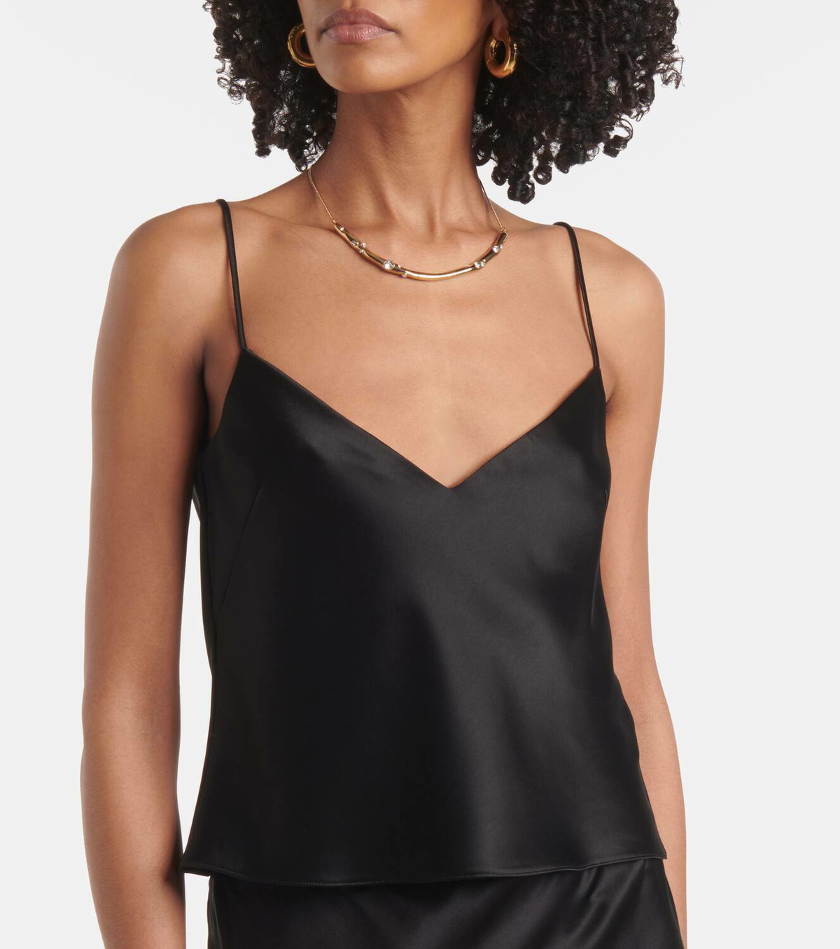 Galvan Ischia satin camisole