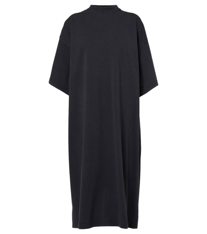 Photo: Balenciaga Logo cotton jersey midi dress