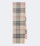 Burberry Burberry Check wool and silk scarf