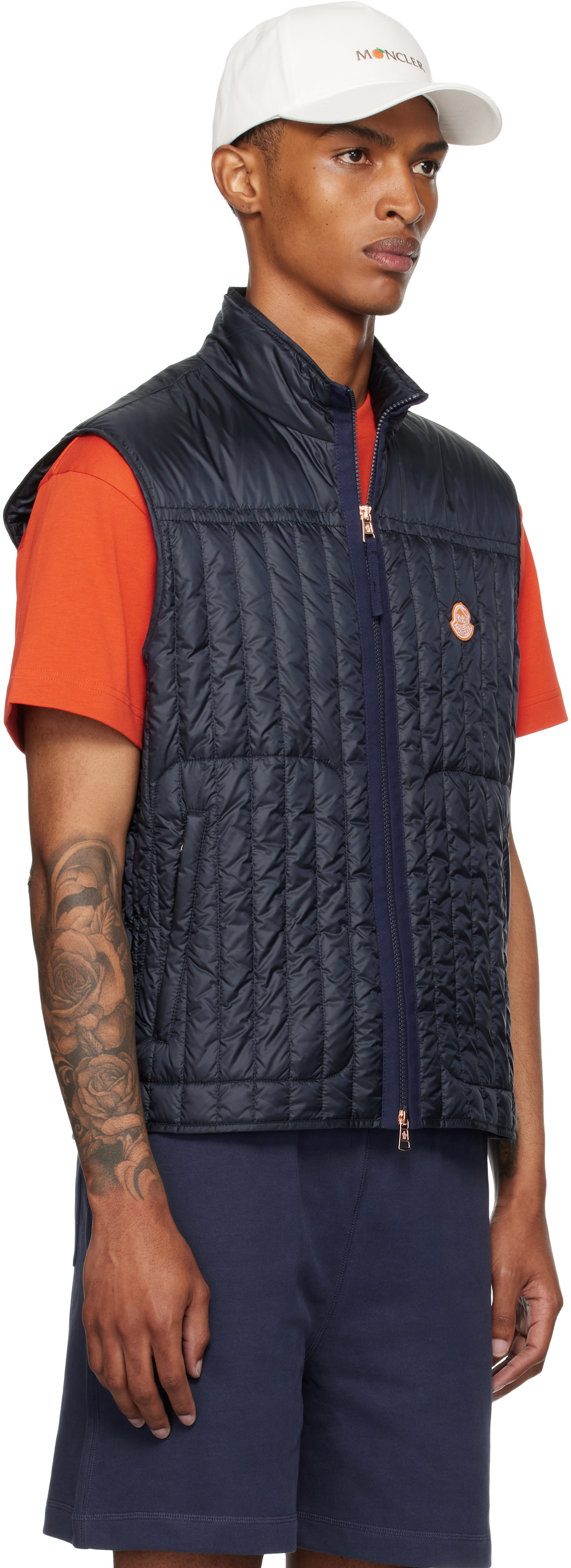 Moncler Genius Moncler x Gilga Farm Navy Tangerine Down Vest