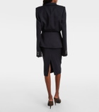 McQueen Wool pencil skirt