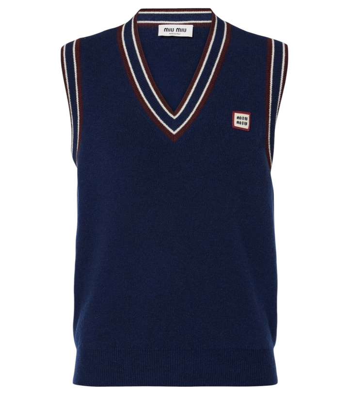 Photo: Miu Miu Wool and cashmere sweater vest