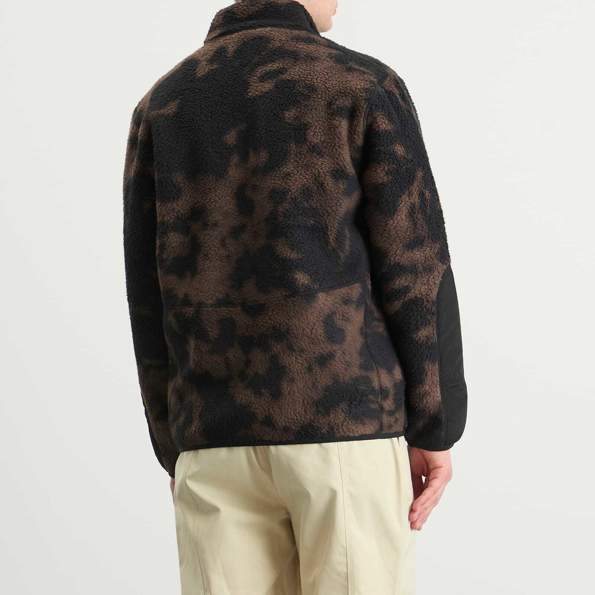 Purple Mountain Observatory Men's Borg Sherpa Fleece Jacket in Tie Dye