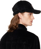 Moncler Grenoble Black Embroidered Cap