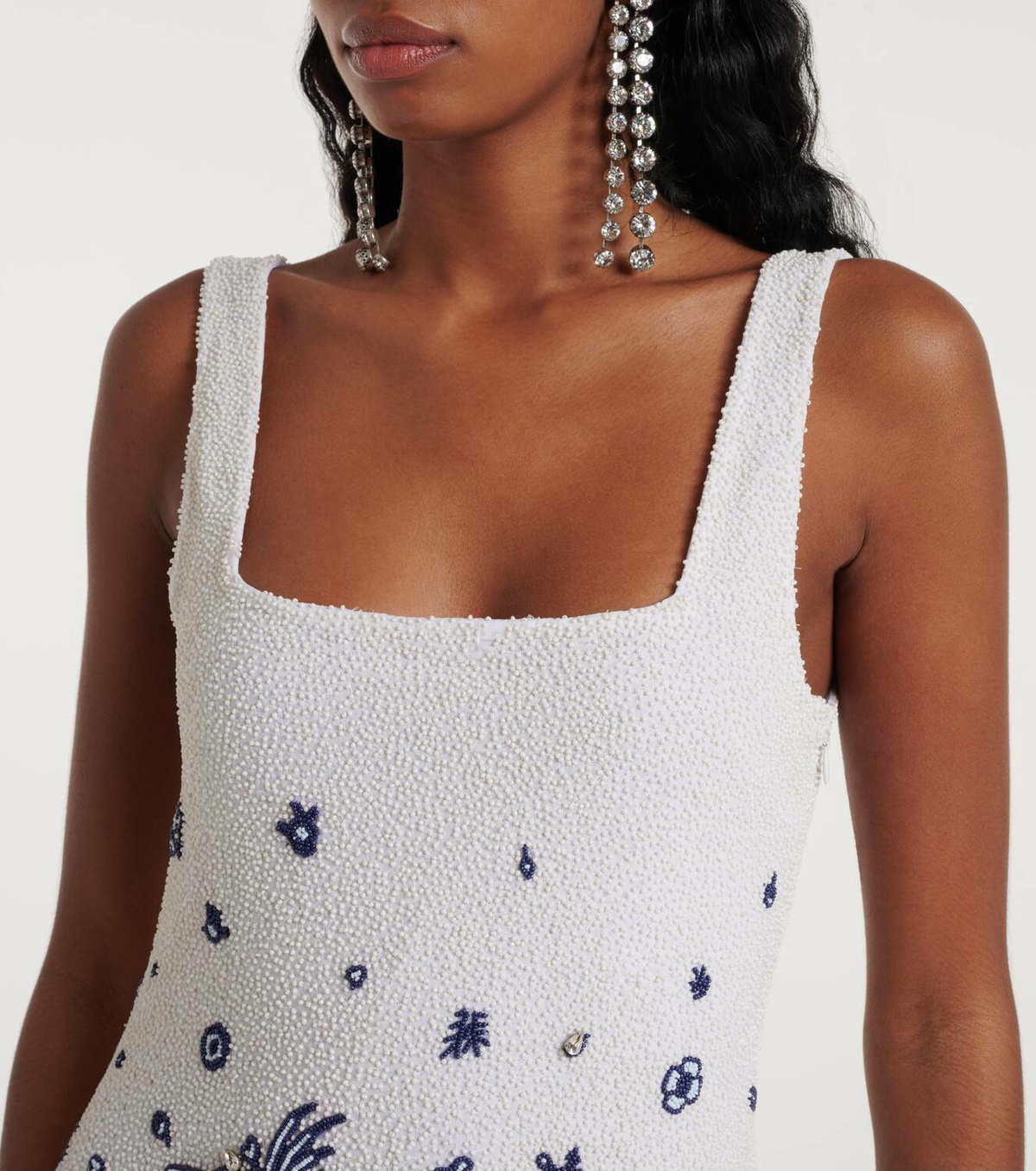 Staud Le Sable fringed beaded minidress Staud