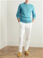 Loro Piana - Cotton and Silk-Blend Sweater - Blue