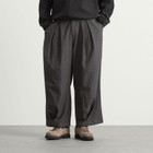 Anglan Men's Valley Tuck Trousers in Charcoal