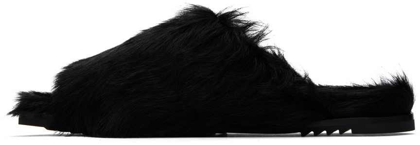 Rick Owens Black Granolas Slides