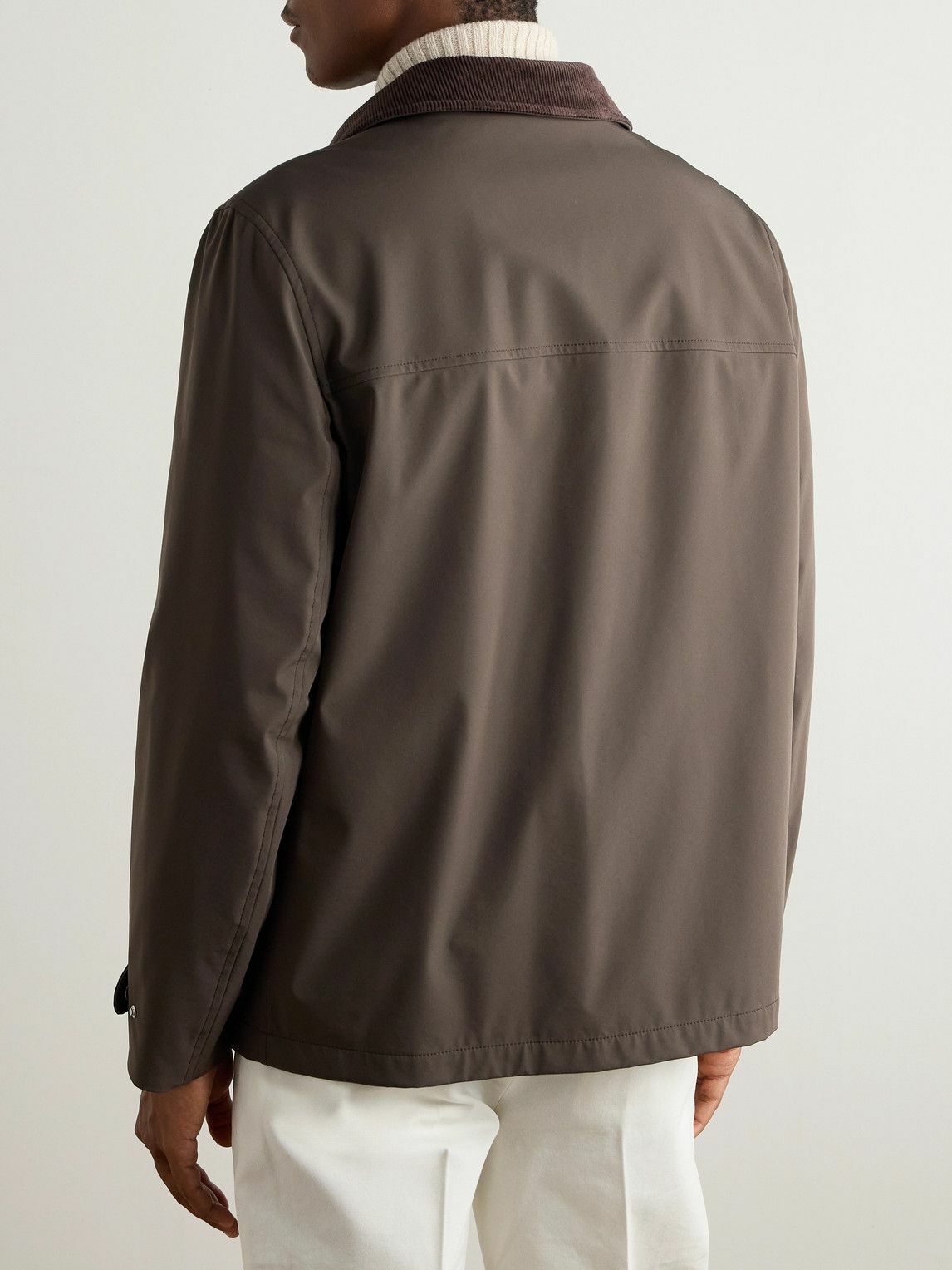 Brunello Cucinelli - Cotton-Blend Corduroy-Trimmed Shell