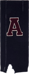 AMBUSH Navy Knit Scarf